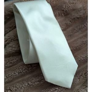 Joseph & Feiss Mens Silk Tie Ivory White Solid Classic Wide 58" L